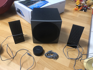 麦博fc2o桌面近场音箱fc20强大的dsp功能,低音和中音