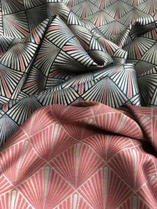 00苏生活淘宝提花布料蝶莲纹苏罗汉服花罗真丝面料女桑蚕丝杭罗丝绸