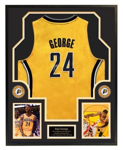 pg保罗乔治步行者24号 亲笔签名球衣 裱框 带证书 珍藏_阿里巴巴找货