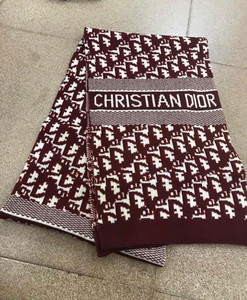 迪奥dior单面老花loog羊毛围巾