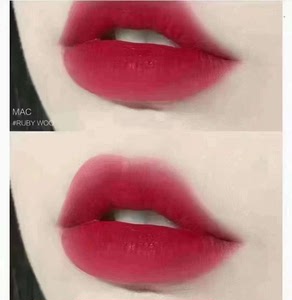 mac魅可rubywoo子弹头口红707显白蓝调正红