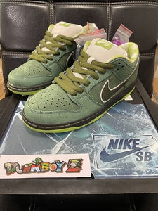 tb65389719淘宝khaki24 nike sb dunk绿龙虾低帮限量联名板鞋