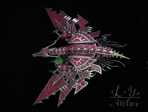 【lya【代工展示】战锤40k 混沌星际战士 地狱飞龙