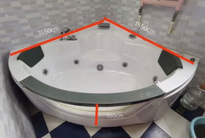 APPOLLO/阿波罗，阿波罗按摩浴缸-一体式亚克力扇形冲浪