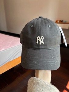 全新韩国MLB帽子黑色碳灰CP77小标CP66大标男女同款可