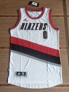 利拉德开拓者队主场白色球衣xxs码2xs码adidas阿迪达