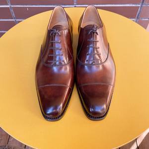 vass 布达佩斯手工皮鞋 u楦 经典三节头 博物馆金棕色