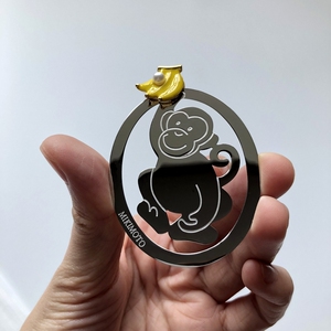 御木本书签mikimoto书签御木本金属青蛙王子猴子生肖动物