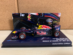 迷你切 1/43 红牛 RB7 维特尔 摩纳哥 冠军 201