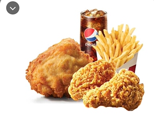 kfc单人餐4件套餐27.9元肯德基代下单薯条可乐蛋挞