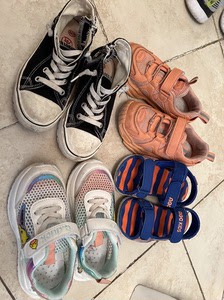 红橙黄,b.duck)男童鞋子29码五双