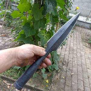 巴蜀孙铁匠手工锻打武术道具未开刃,红缨枪头,赵云枪头霸王枪头