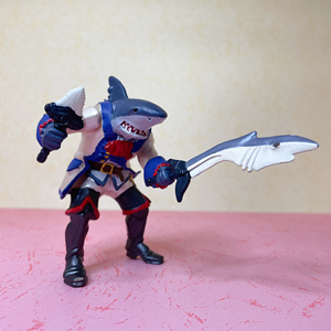 papo 神话魔幻 半兽人系列 鲨鱼海盗 鲨鱼突变人骑士玩具