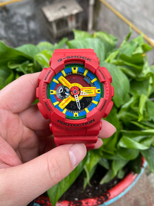 几乎全新卡西欧ga110fc绝版番茄炒蛋红手表