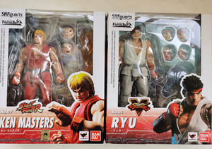 万代 shf 街霸 隆和肯拆摆玩过 成色都不错 盒控勿扰