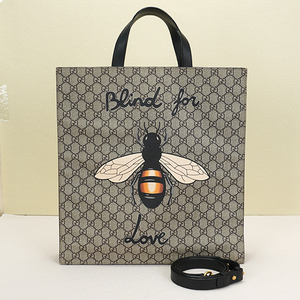 8新]gucci古驰男包双g老花蜜蜂托特手提斜跨包大容量电脑包