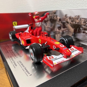 风火轮法拉利f1 1 18 f2002舒马赫5冠人偶版