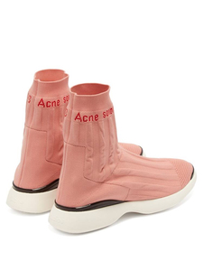 Acne studios  及踝袜靴  粉色  少见款!正品