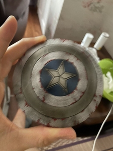 ht hottoys美国队长 美队 潜行 战损盾牌 合金
