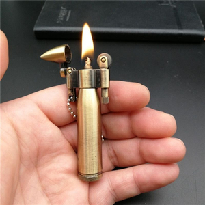 子弹壳异形个性打火机创意新奇特纯铜金属煤油潮战壕精品手工弹头