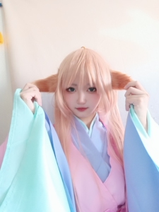 000人付款淘宝出涂山苏苏cos服,衣服xl码大全套,有耳朵定制,假毛