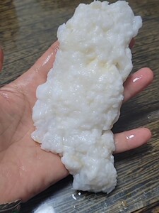 太岁纯白石太岁石头肉,东北天然溶洞原生态石头肉,柔软细腻润泽