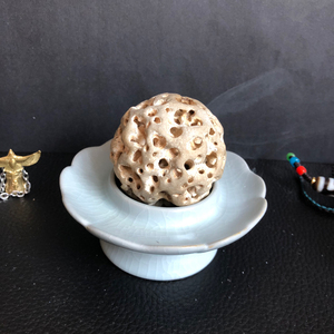 白太湖石球玲珑球大尺寸玲珑石灵璧石石球透香石琳珑石球石圆石直