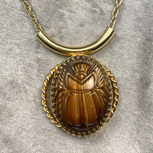 西洋古董首饰 vintage中古项链juliana项链圣甲虫