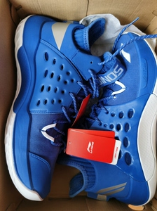 李宁音速8篮球鞋,实战机器!cba球星上脚款!蓝色全新43.