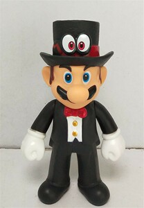 超级玛丽马里奥兄弟福尔摩斯黑色礼服人偶手办模型公仔