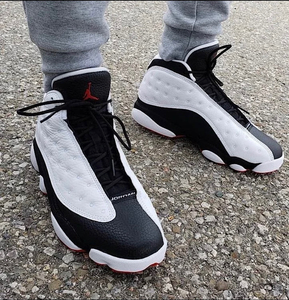 乔丹air aj13 aj13 熊猫白灰雾霾爱与尊重湖人篮球