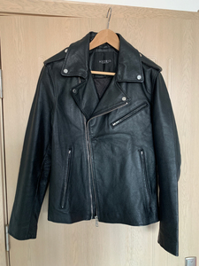 asobio 猪皮革 机车 皮衣 皮夹克