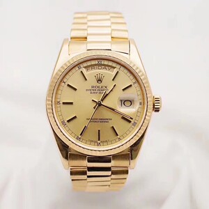 二手劳力士金表18k黄金