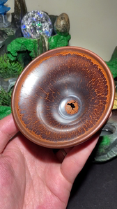 建盏陶瓷茶杯清仓 黄涛 纯手工 火莲