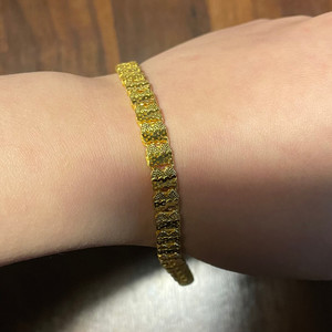 黄金手链 纯金99999.五个9.复古男女手链.15克多,零