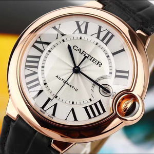 5新]卡地亚蓝气球自动机械男士手表18k金腕表w6900651