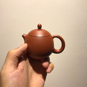 节后鱼生#首发 铁人廖奥柚皮朱泥龙蛋壶高工吴佩姬潮州手拉壶