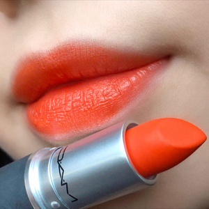 mac正品魅可口红303胡萝卜橘色小辣椒磨砂橙色大牌官方奶油