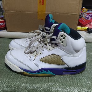 000人付款淘宝乔飞天下 air jordan 5 aj5 黑紫麂皮 情侣反转紫葡萄