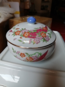 日本回流 锦松梅 弥右卫门 赤绘描金盖罐 全新全品 无磕无冲