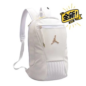 aj jordan乔丹12代黑金皮经典户外运动双肩背包书包