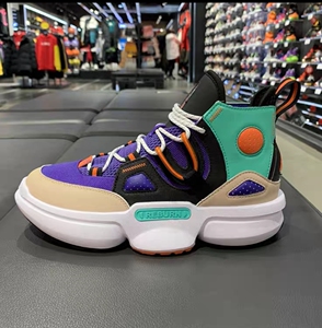 李宁悟道重燃男女高帮休闲鞋agbp006-2