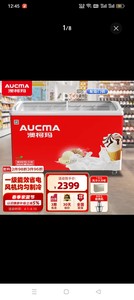 澳柯玛（AUCMA） 商用大容量冷柜 卧式冷冻展示柜雪糕柜