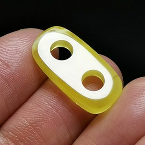 天然蜜蜡二饼配饰卡子藏传文玩背云侧挂猪鼻小提溜 保真支持鉴定