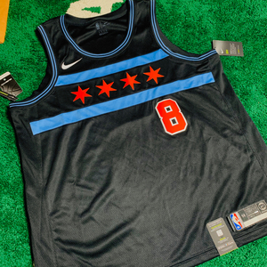 nike nba 队服 扎克拉文球衣 芝加哥公牛城市限定球衣