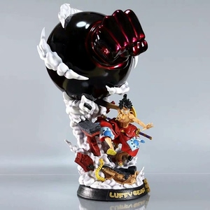 海贼王gk和之国 f3 三档大手 和服 路飞 雕像手办 电镀