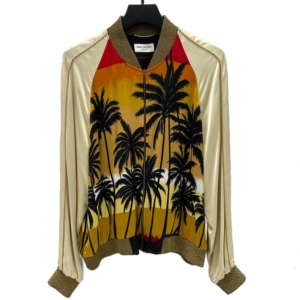 saint laurent slp 丝绸椰树夹克