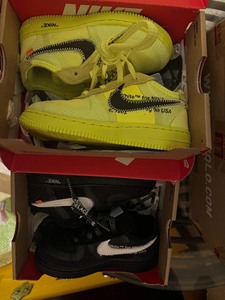 OW联名Nike Air Force1童鞋27码，穿不上了出