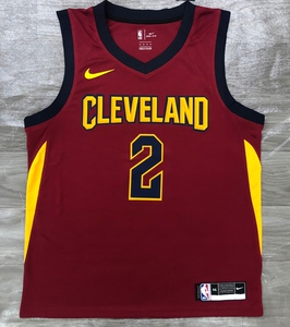 骑士队17赛季酒红色2号欧文球衣 0号乐福 5号jr.史密斯