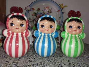 80年代 90年代 琴不倒 不倒翁娃娃 老玩具 怀旧收藏,全